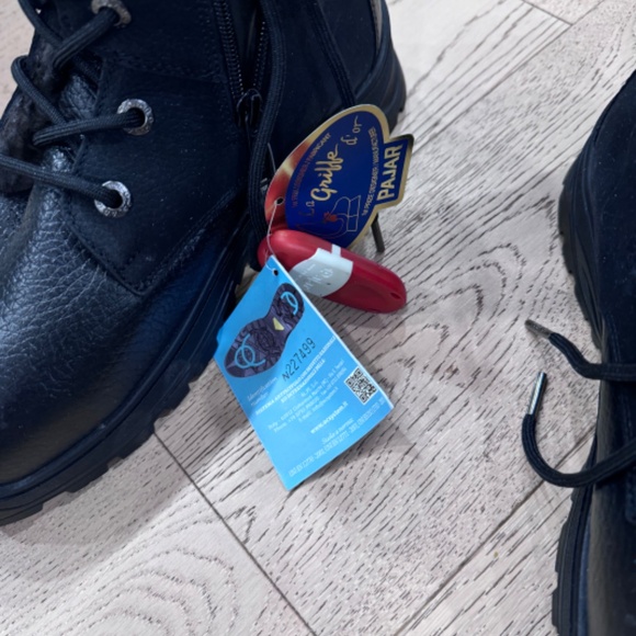 PAJAR ALEX-G SHEEPSKIN BLACK HAND MADE BOOTS WITH ICE GRIPS BRAND NEW SZ 10 - Picture 5 of 11